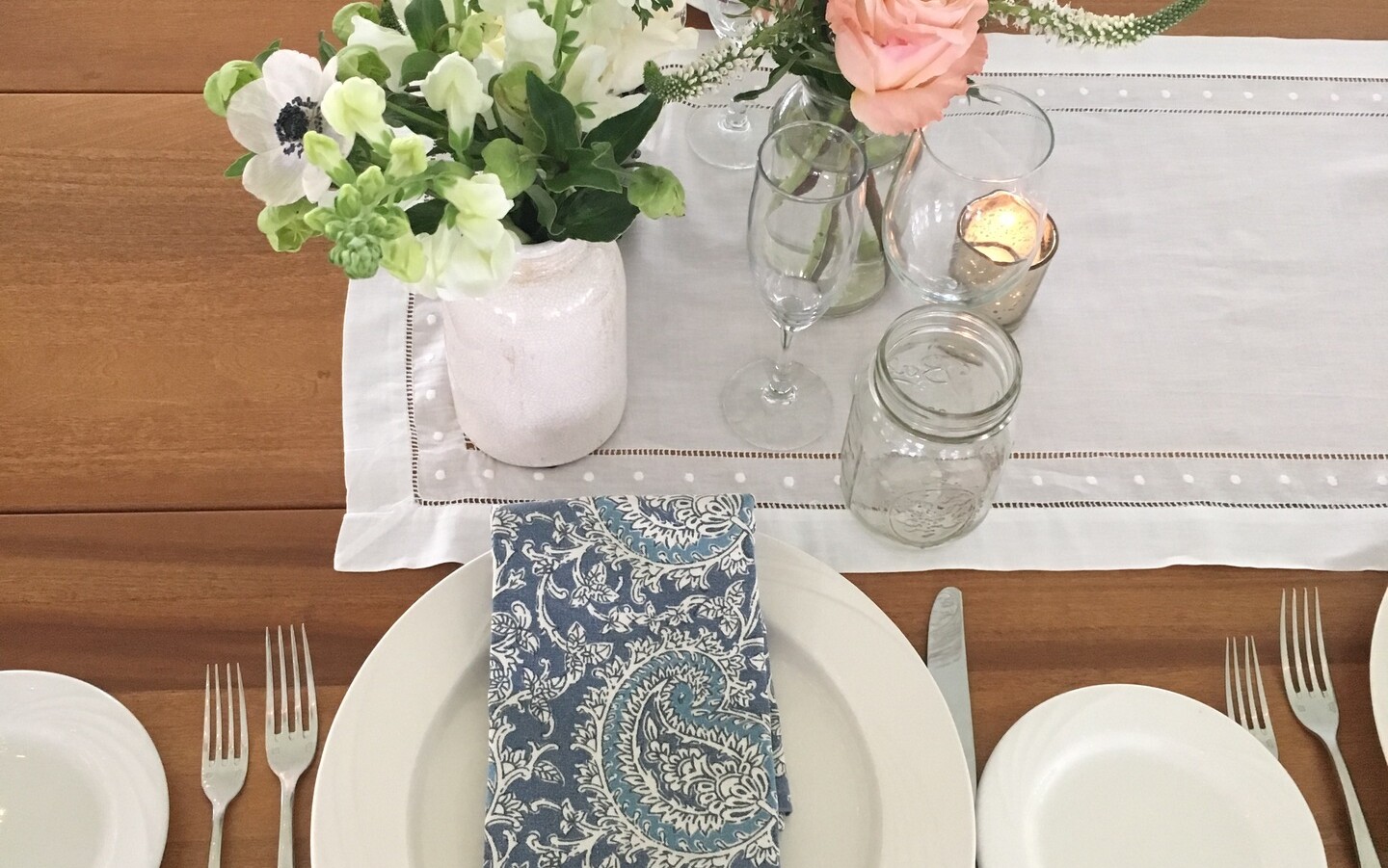 Blue Paisley Print