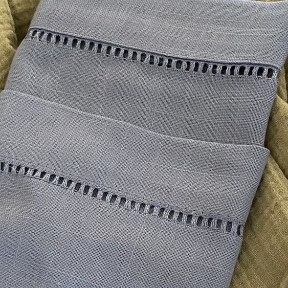 Navy Faux Silk