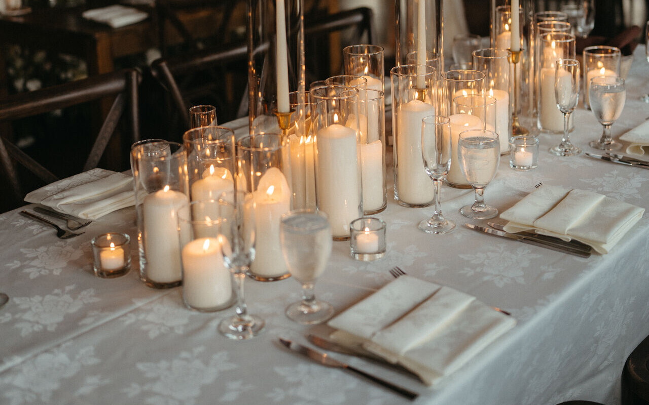 ivory and candles at Mountain Top Resort