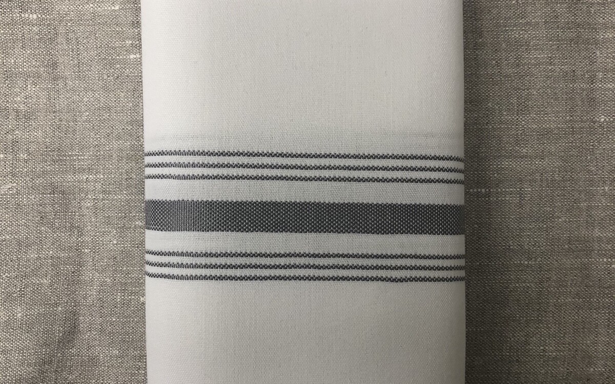 Grey Striped Bistro Napkin