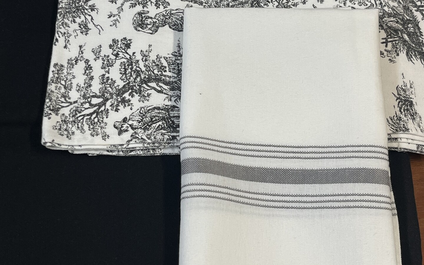 Grey Bistro Stripe Napkin