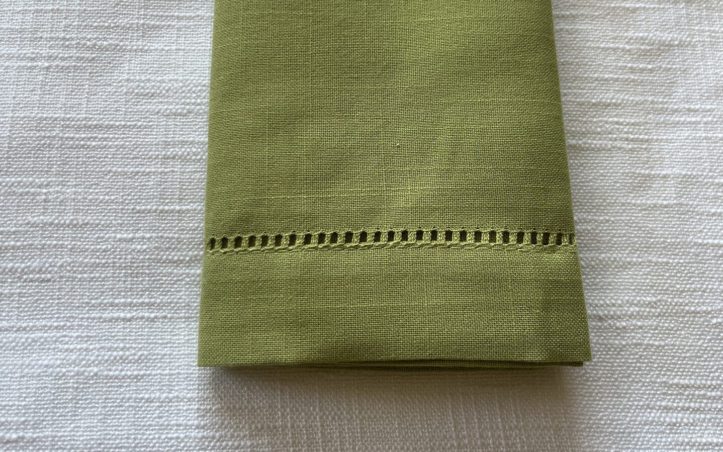 Green Classico Hemstitch