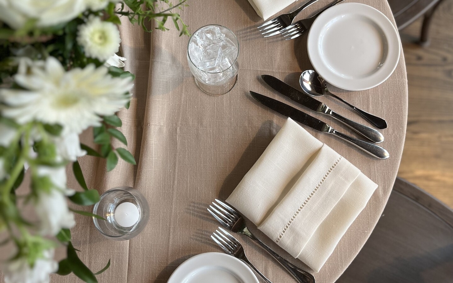 ecru hemstitch napkin