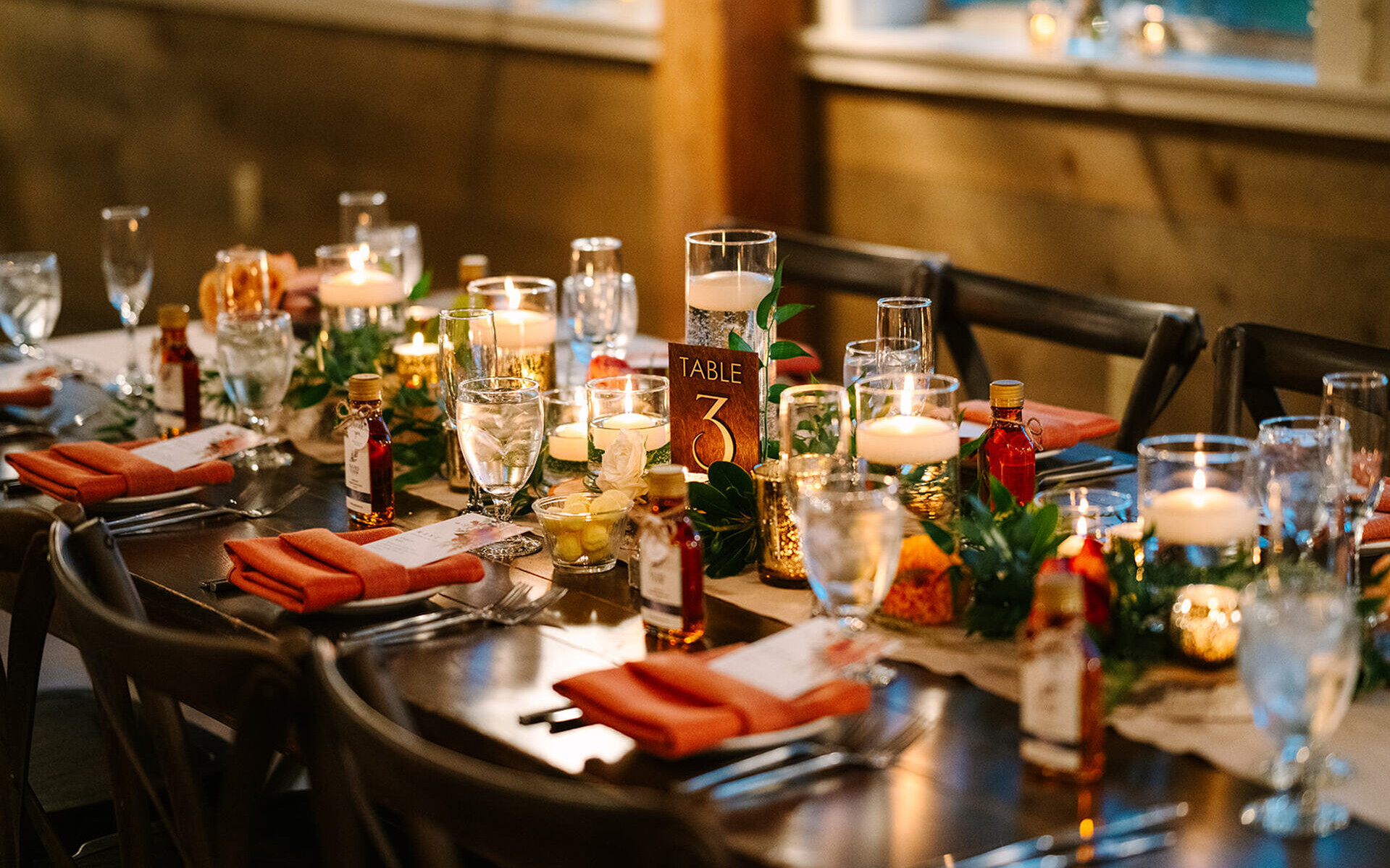 fall tablescape for Vermont Wedding