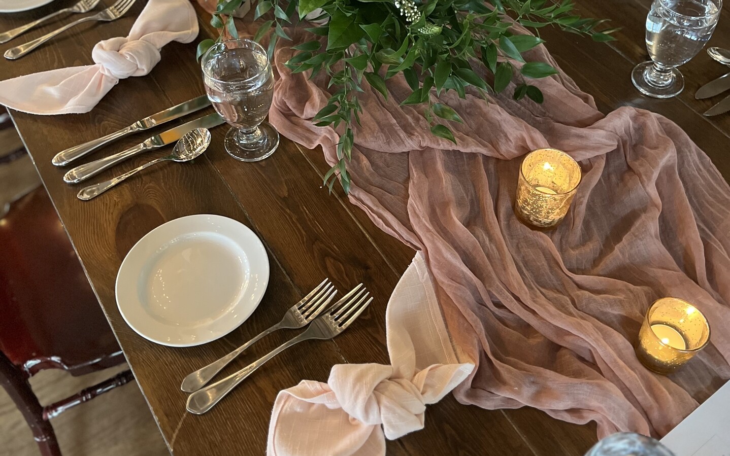 Dusty Rose Mauve Gauze Cheesecloth