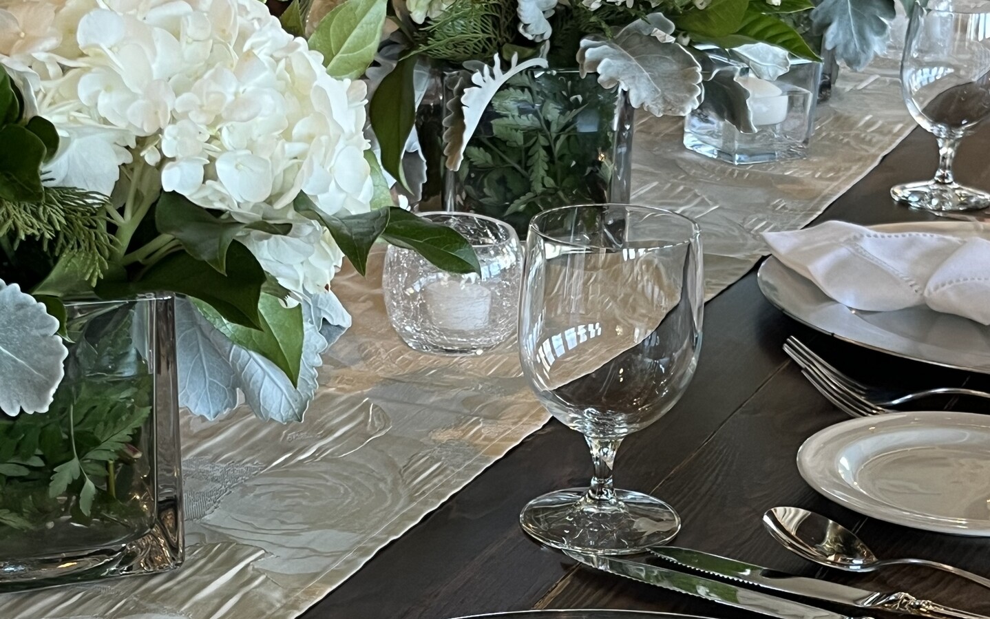 Champagne Rosey Faux Silk