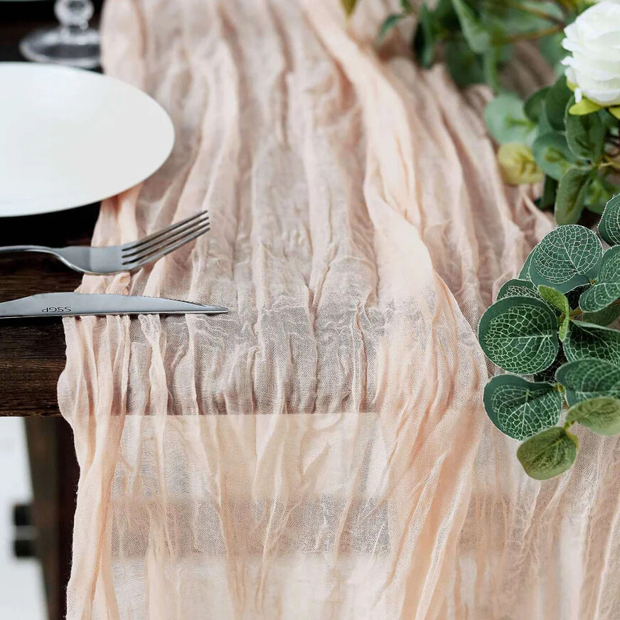 Soft Pink Gauze Cheesecloth