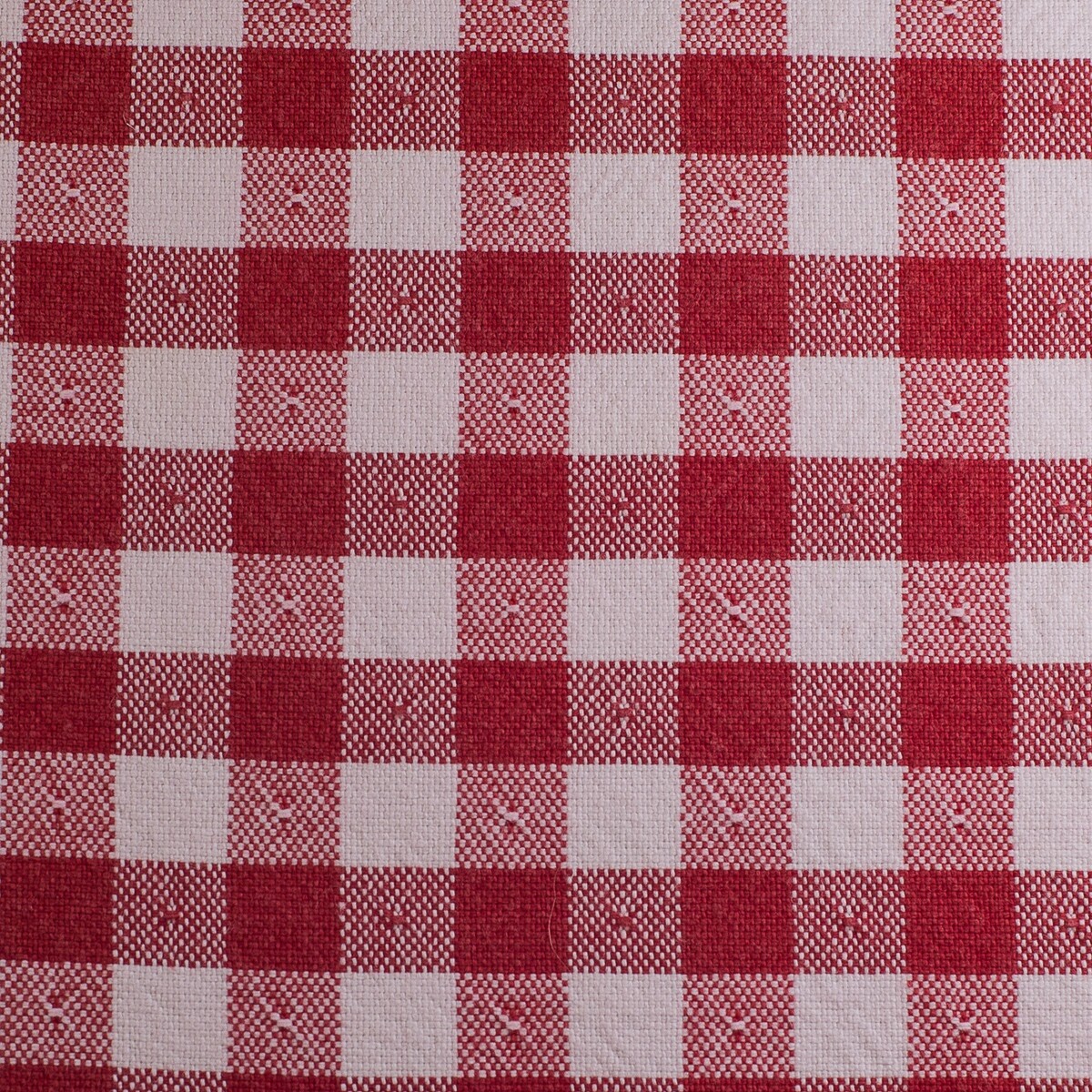 Red & White Country Check Print